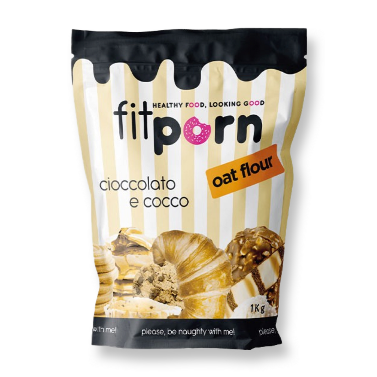 Farina di Avena Aromatizzata Cioccolato e Cocco FITPORN 1,0Kg – DualBreak